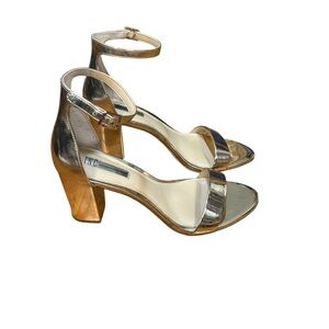 INC International Concepts Rose Gold Metallic Heels Sz 9 formal